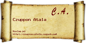 Czuppon Atala névjegykártya